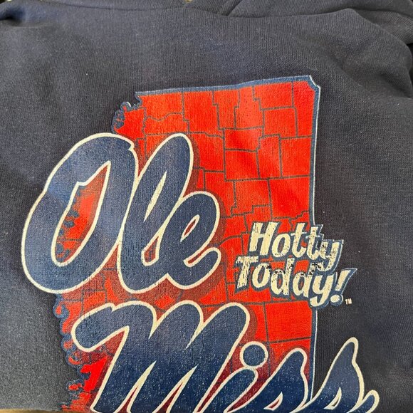 Fanatics Navy Ole Miss Rebels Hometown Collection Pullover Hoodie NWT XL - Picture 2 of 3